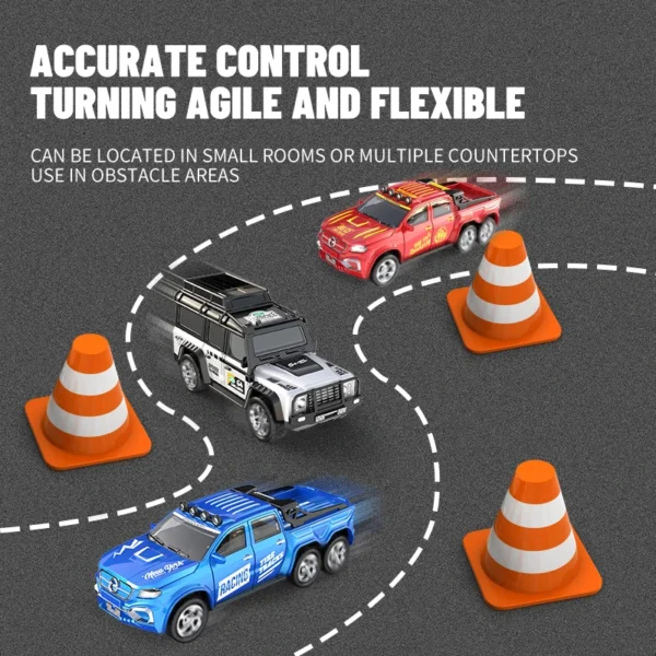 6601Green RC Car MINI Alloy 1/64 Remote Control Car Convenient to Carry 60 Minutes of Work Time Children's Gifts Electronic Toy - Image 3