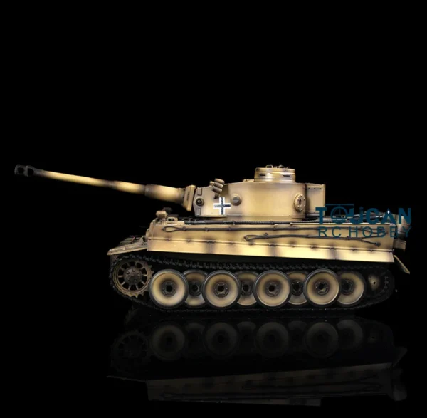 7.0 HENG LONG RC Tank Metal German Tiger I 1/16 3818 Barrel Recoil Remote Control Car RC Toys for Boys Model TH17266 - Image 2