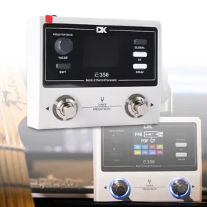 DK IE350 Multi Effect Guitar Effects Pedal 8 Effects Modules 100 Drum Machine Rhythms 70 Tones Supports Silent Practice