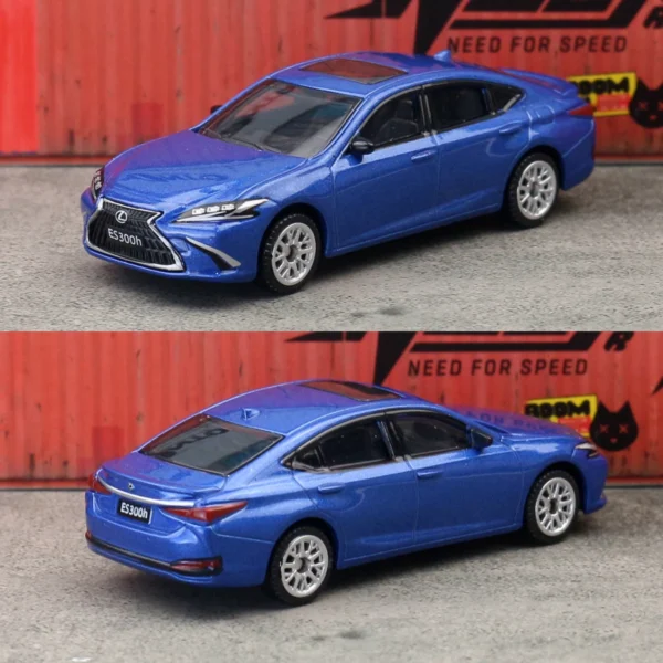 Blue: 1/64 Leuxs ES300h Toy Car Model CCA MSZ 1:64 Diecast Vehicle Miniature Free Wheels Collection Suitable for Hot Wheels Gift Kid - Image 4
