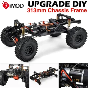 With Tires AUSTARHOBBY RC 313mm 2 Speed Transmission Chassis Frame with Differential Portal Axle for Traxxas TRX 4 1/10 Crawler Car Parts