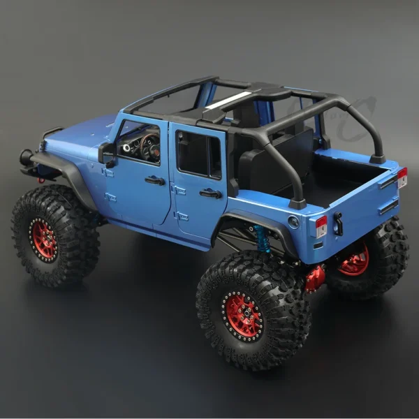 1:10 Scale Convertible Hard Body Kit 313mm Wheelbase for 1/10 RC Crawler Axial SCX10 Wrangler Rubicon TRX4 Redcat GEN8 - Image 4