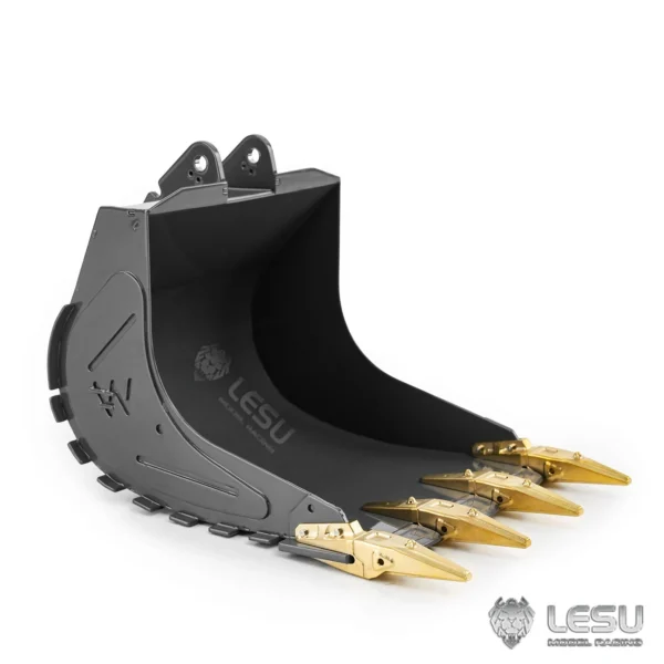 Metal Bucket for Tamiya 1/14 RC Excavator LESU DIY Parts - Image 2