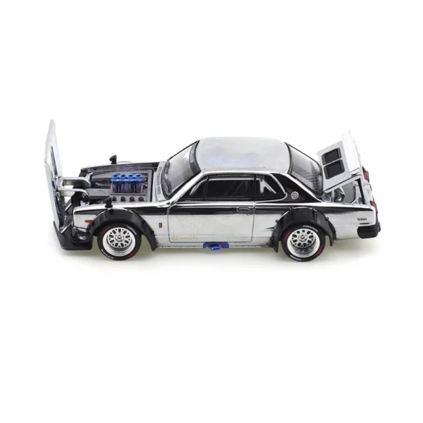 XCARTOYS 1/64 SKYLINE GT R V8 DRIFT(HAKOSUKA) Electroplated Color Car Alloy Toys Vehicle Diecast Metal Model Kids Toys Boys - Image 5