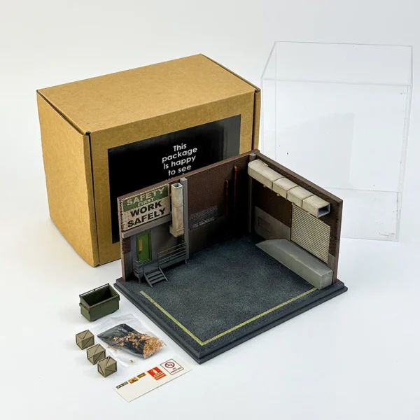 1:64 Simulation Resin Parking Lot Car Scene Model for 1/64 Alloy Car Model Sandtable SceneTerrain Collection Display