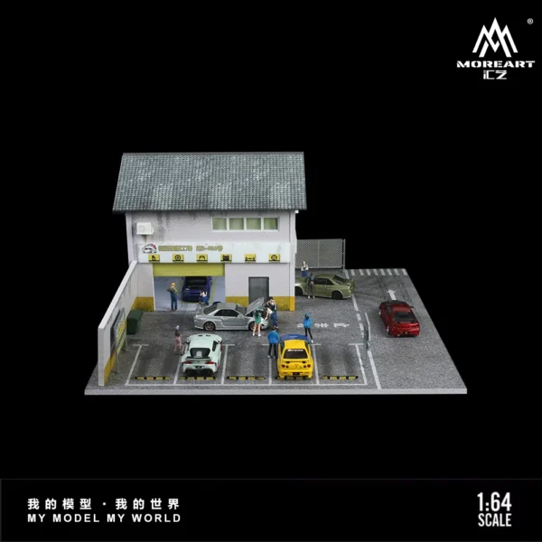 More Art 1:64 Parking Lot Diorama Light Version Diorama for Display&Collection&Gift - Image 5