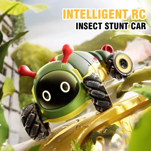 Intelligent Remote Control Insect 4WD RC Stunt Car with Spray Light Radio Controlled Animals Electric Toys for Kids Gifts - Image 4