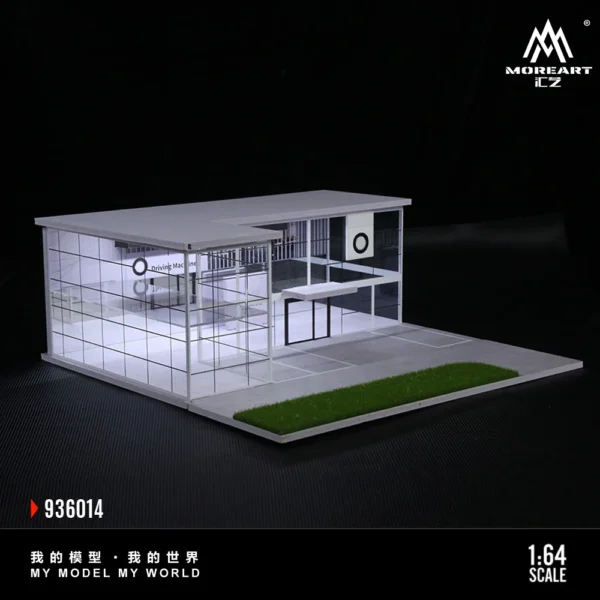 More Art 1:64 Double Layer Lighting Parking Lot Diorama Building & Construction Toys For Display&Collection&Gift - Image 4