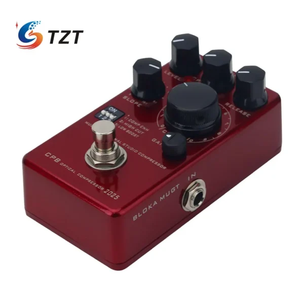 TZT 2025 Version Wine Red Electric Guitar and Bass Compressor Pedal Multifunctional Studio Universal CPB Optical Compressor - Image 2