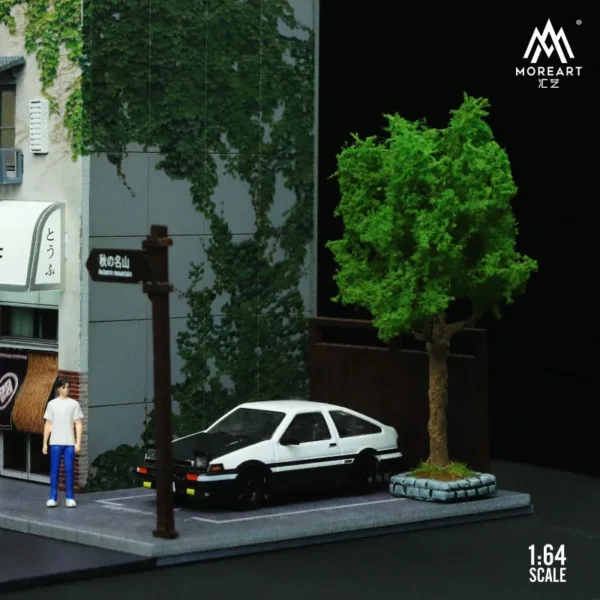 MoreArt 1:64 Simulation Resin Plant Tree Model Micro Scene Decoration Accessories Scene Shooting Props - Image 4