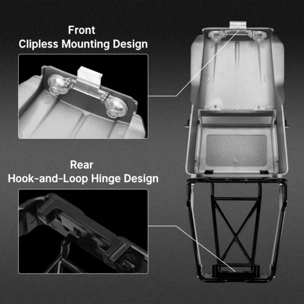 INJORA IR40 Hard Body Shell with Cage for 1/18 RC Crawler TRX4M Defender Bronco - Image 3