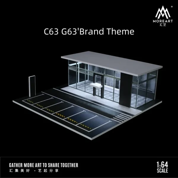 [C63 G63 Brand] MoreArt+TimeMicro 1:64 Sun Room Light version assembly Display Scene