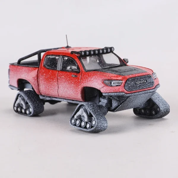 GCD 1:64 Tacoma Snow Car Alloy Model Car Includes Accessories - Image 6