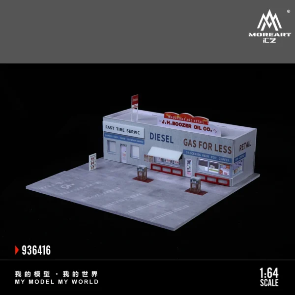 [GAS Station] MoreArt+TimeMicro 1:64 Sun Room Light version assembly Display Scene