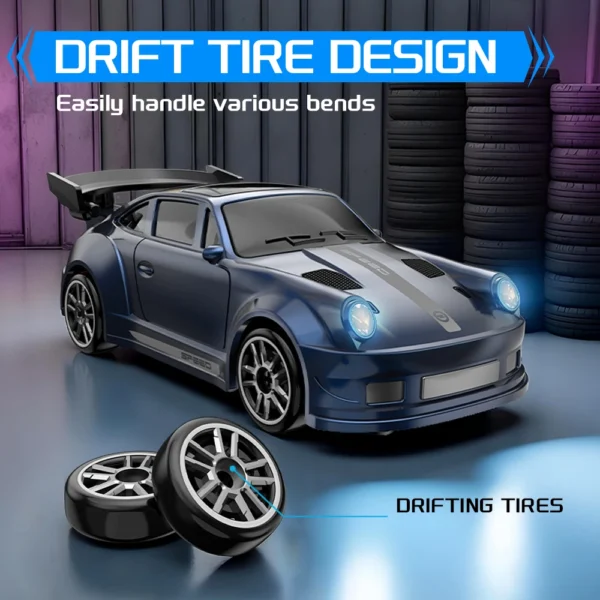 1/64 Scale Drift RC Car 2.4Ghz Desktop Mini Racing ESP Remote Contrl Car Model 4WD RC Vehicle Toys for Adults Children's Gifts - Image 2