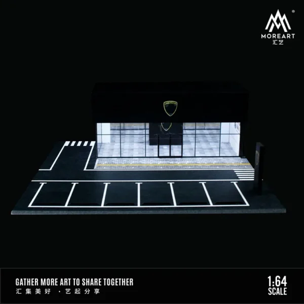 [Lamborghini] MoreArt 1:64 Car Showroom Miniature Landscape Car Theme Diorama Car Parking Lot Car Display/Collecction