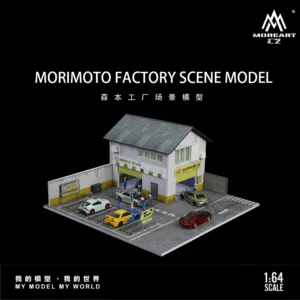 More Art 1:64 Parking Lot Diorama Light Version Diorama for Display&Collection&Gift