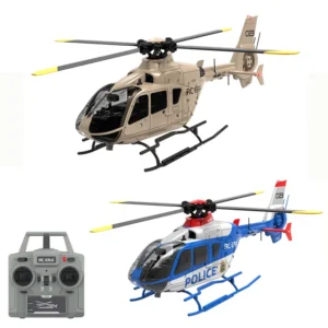 C123 6CH RC Helicopter EC135 Double Brushless Direct Drive Single Paddle Aileron Free Helicopter model 3D Optical Flow Toys