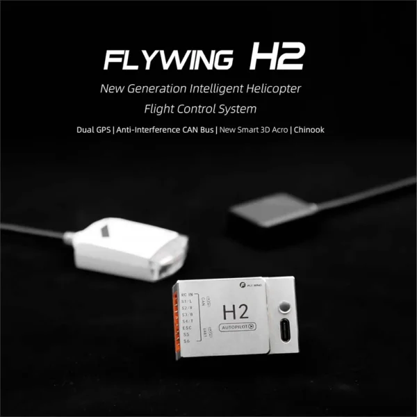 Flywing H2 Helicopter Flight Controllor FBL Gyro H1 Flight Control Upgraded Version Intelligent Helicopter Flight Control System - Image 2