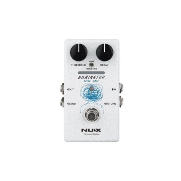 NUX HUMINATOR 18V Analog Noise Gate Pedal  Professional Guitar/Bass Noise Reducer with LED Threshold/Decay Control