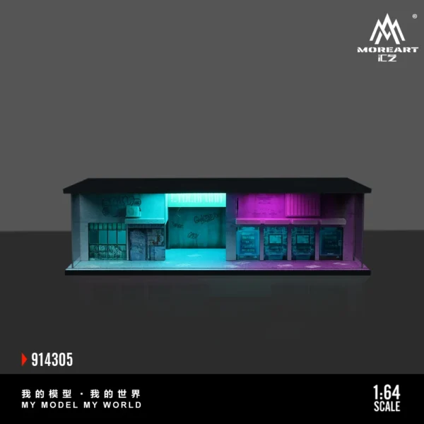 More Art 1:64 03 Parking Lot Diorama Light Version Diorama for Display&Collection&Gift - Image 2
