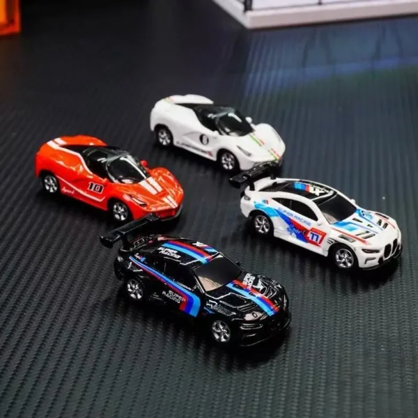 New Mini 1:64 Alloy Remote Control Car Bluetooth Remote Control Dual Mode Control Desktop Pocket Drift Remote Control Car Toy - Image 4