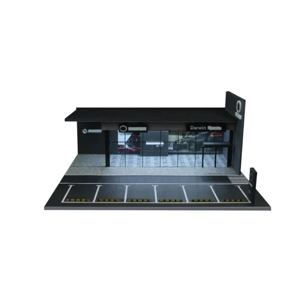 MoreArt: 1:64 4S Shop Car Showroom Lighting Diorama  Parking Lot For Display /Gifts/Collect - Image 2