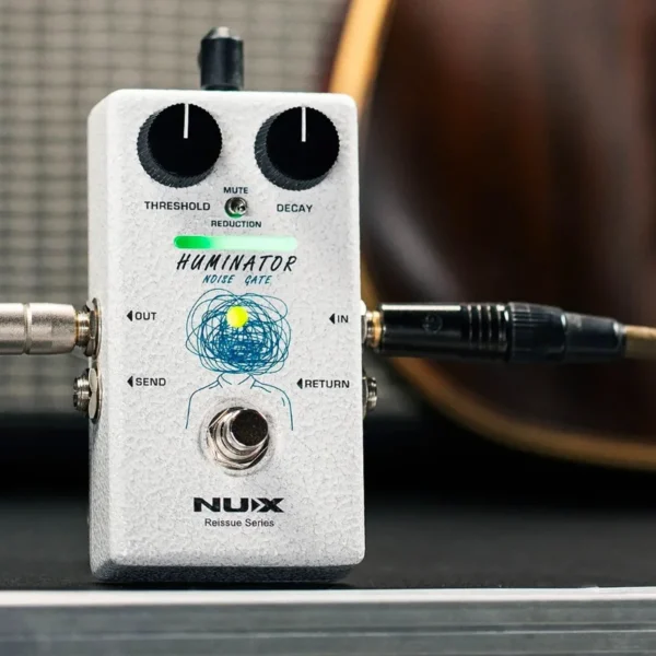 NUX HUMINATOR 18V Analog Noise Gate Pedal  Professional Guitar/Bass Noise Reducer with LED Threshold/Decay Control - Image 6