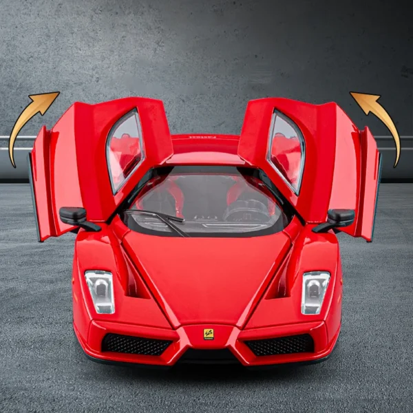 1:24 ENZO Alloy Sports Car Model Diecast Metal Racing Super Vehicles Car Model High Simulation Sound and Light Children Toy Gift - Image 4