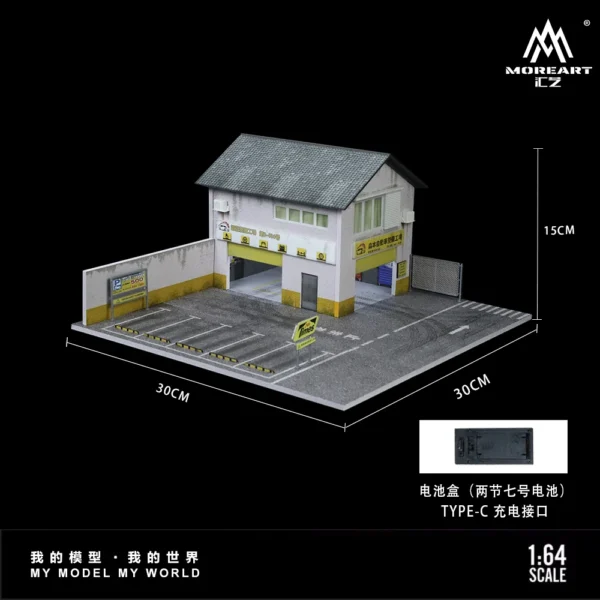 More Art 1:64 Parking Lot Diorama Light Version Diorama for Display&Collection&Gift - Image 6
