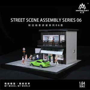 More Art 1:64 Street Scene Series 06 Parking Lot Diorama Light Version Diorama for Display&Collection&Gift