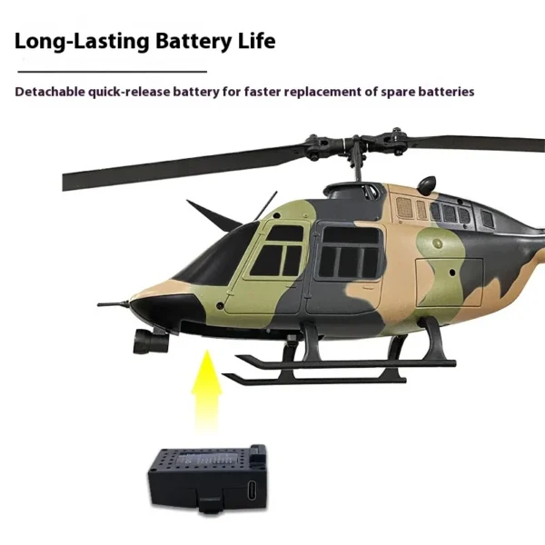 RTR PRO Optical flow Re Era'S New C138 Single Propeller Remote Control Helicopter Without Ailerons 4 Channels Fixed High Optical Flow - Image 4