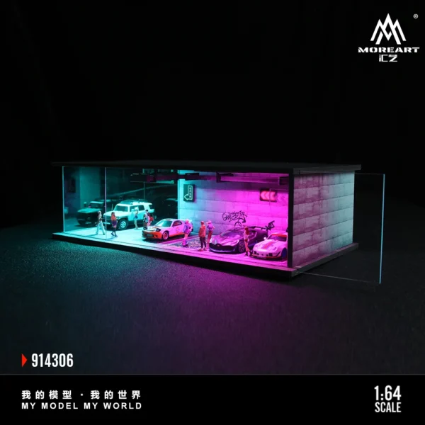More Art 1:64 04 Parking Lot Diorama Light Version Diorama for Display&Collection&Gift - Image 4