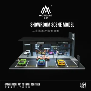 MoreArt: 1:64 4S Shop Car Showroom Lighting Diorama  Parking Lot For Display /Gifts/Collect