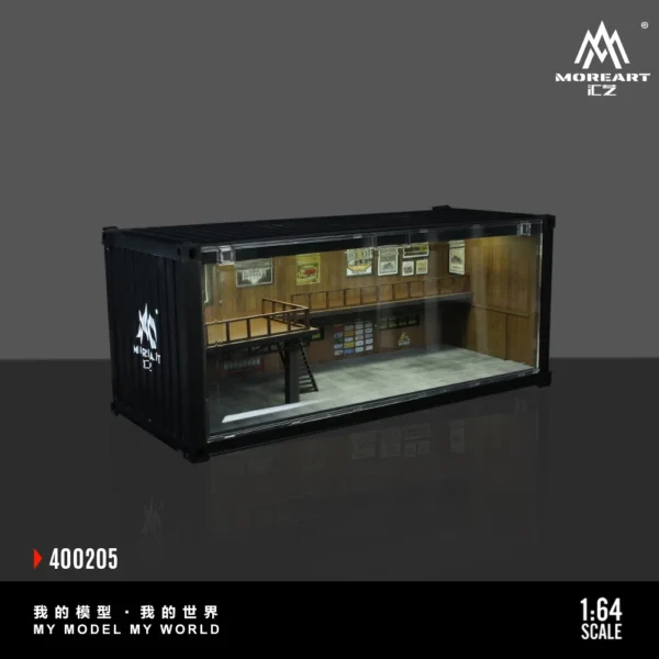 More Art 1:64 Container Repair Shop Lighting Diorama Light Version Diorama for Display&Collection&Gift - Image 3