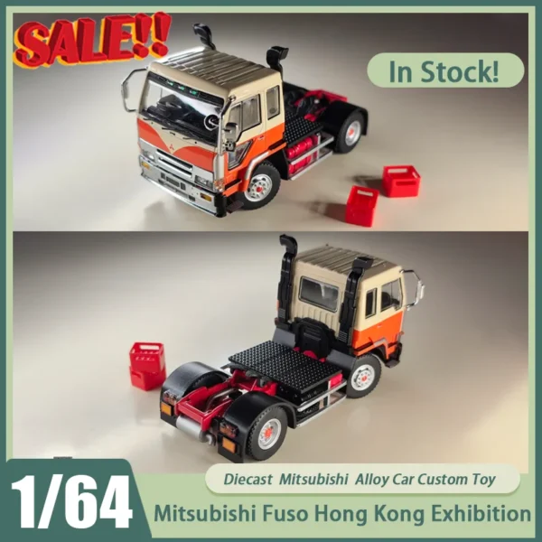 New In Stock Model One1:64 Mitsubishi Fuso Hong Kong Exhibition Debut Car Alloy Miniature Diecast Mitsubishi Ornament Custom Toy
