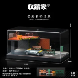 [82001 A no car] Collector 1/64 Car Model Parking Lot Simulation Garage Toy Storage Rack Display Cabinet Medium Miniature Scene  Repair Workshop