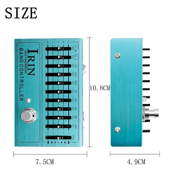 IRIN AN-40 10 Band EQ Electric Guitar Effect Pedal Controller Equalizer True Bypass Adjustable Knobs Guitar Accessories Parts - Image 5