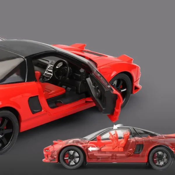 1/32 Honda Acura NSX NA1 JDM Racing Toy Car For Kid Diecast Vehicle Miniature Model Pull Back Sound Light Collection Gift Boys - Image 4