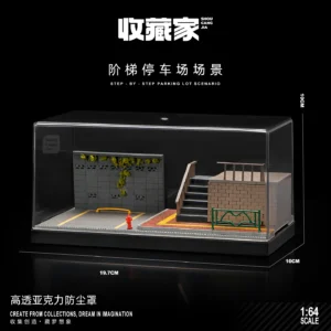 [82006] Collector 1/64 Car Model Parking Lot Simulation Garage Toy Storage Rack Display Cabinet Medium Miniature Scene  Repair Workshop