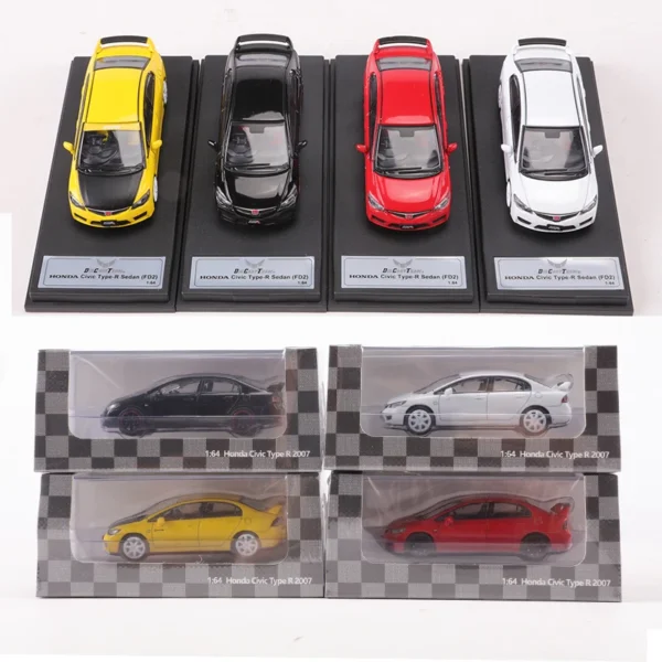 DCT 1:64 Civic Type-R Sedan(FD2) Alloy Model Car - Image 6
