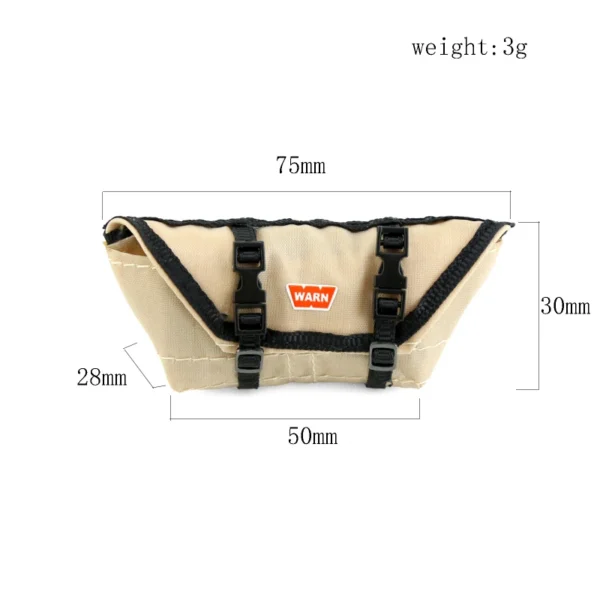 5pcs Storage Bag Roof Bag Handbag Sleeping Bag Luggage Net Shovel Decoration for TRX4M Axial SCX24 1/18 1/24 RC Crawler Car - Image 5