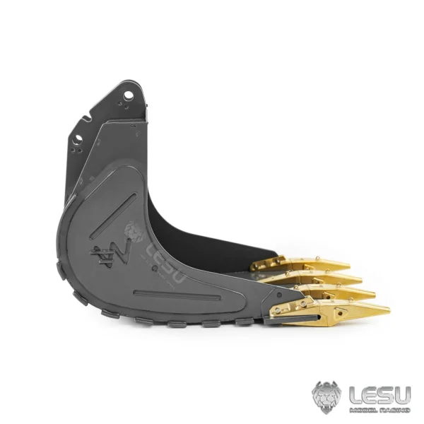 Metal Bucket for Tamiya 1/14 RC Excavator LESU DIY Parts - Image 5