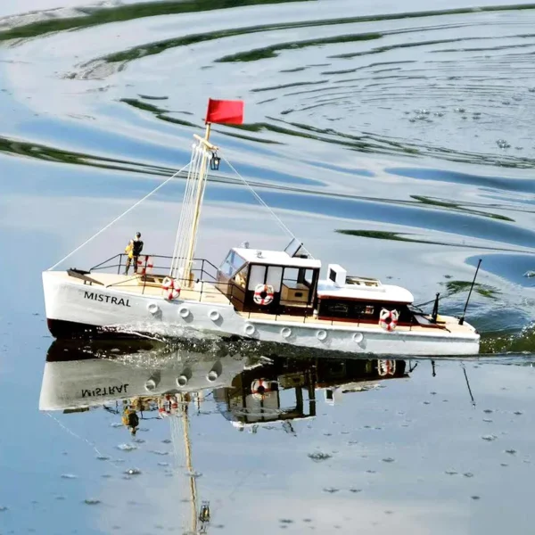 Wooden Yacht Northwest Wind Basswood Kit Assembled Ship Model - Image 3