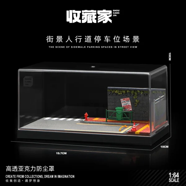 [82007] Collector 1/64 Car Model Parking Lot Simulation Garage Toy Storage Rack Display Cabinet Medium Miniature Scene  Repair Workshop
