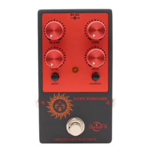 Fanmuzk Lady Rowland Bass Overdrive Pedal Drive Effect for Active/Passive Bass True Bypass