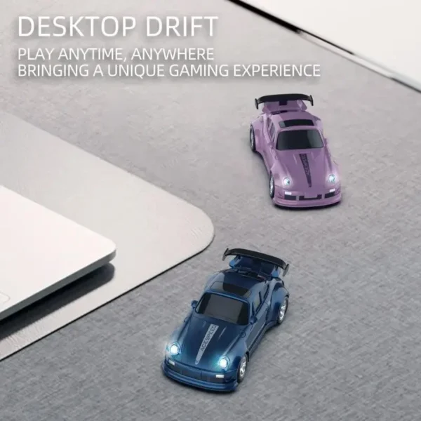 1/64 2.4G RC Mini Drift High Speed Car LED Lights 4CH Drive Remote Control Racing Desktop Vehicle Kids Toys Boys Birthday Gifts - Image 3