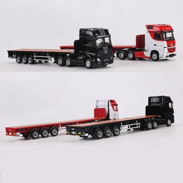 Pre-sale GCD 1:64 ACTROS GIGASPACE 6*2 Sattelzugmaschine & Scalable Trailer Alloy Mode Car - Image 3