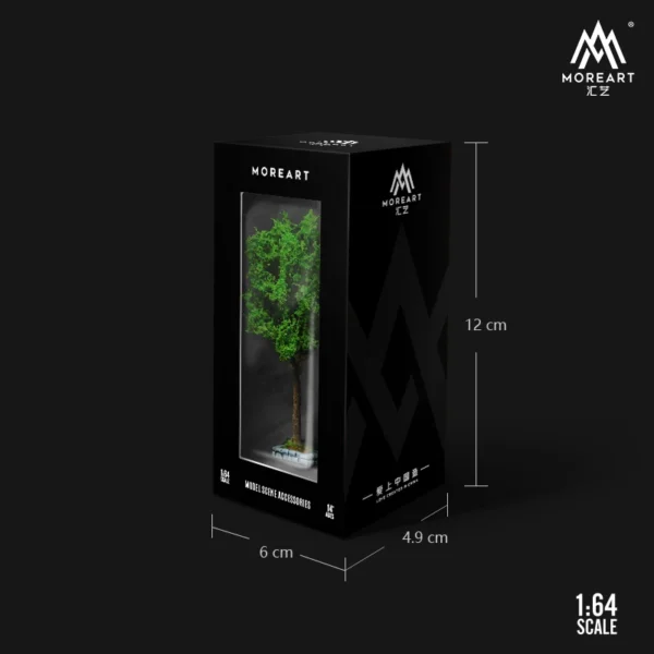MoreArt 1:64 Simulation Resin Plant Tree Model Micro Scene Decoration Accessories Scene Shooting Props - Image 2