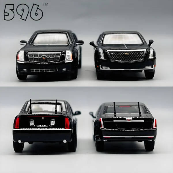 596 1/64 Presidential Limo The Beast Alloy Racing Car Diecasts & Toy Vehicles Car Model Miniature Scale Model Car For Children - Image 4